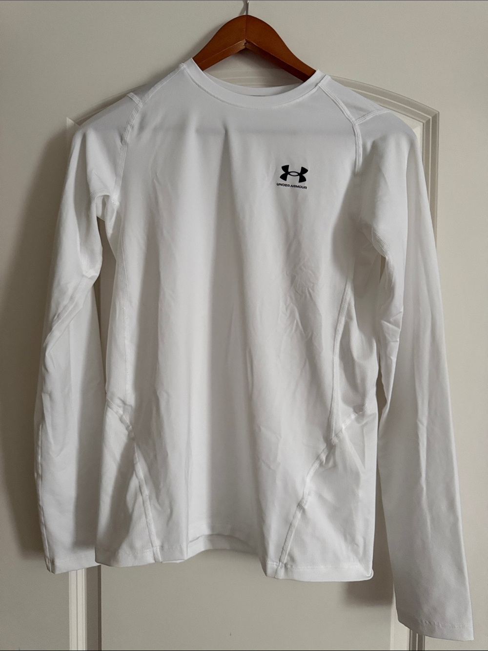 Boy’s Under Armour Heat Gear White Long-Sleeve
